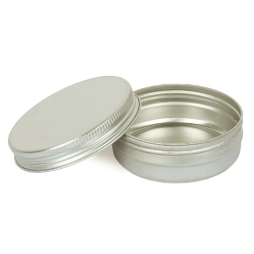 Alternative view of 60g Aluminium Cosmetic Cream Containers With Threaded Lid