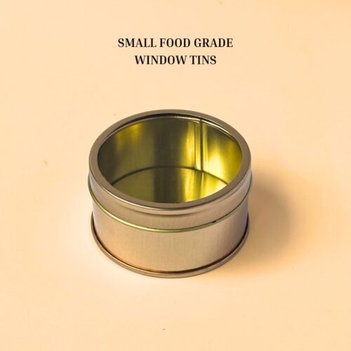 Alternative view of Small Food Grade Window Tin Containers